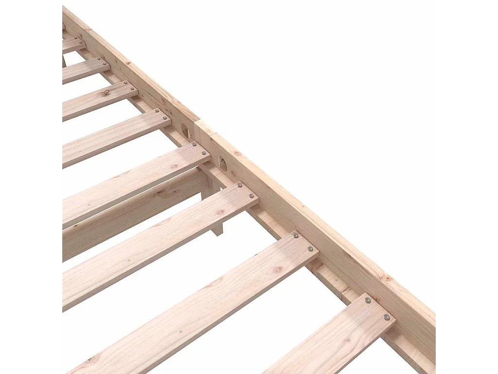 Lit double | Lit adulte | Cadre de lit bois massif 200x200 cm