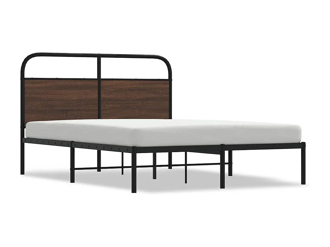 Lit double | Lit adulte | Cadre de lit 135x190 cm chêne marron