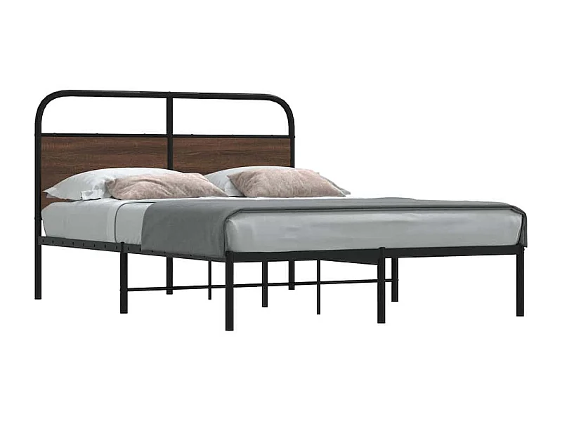 Lit double | Lit adulte | Cadre de lit 135x190 cm chêne marron