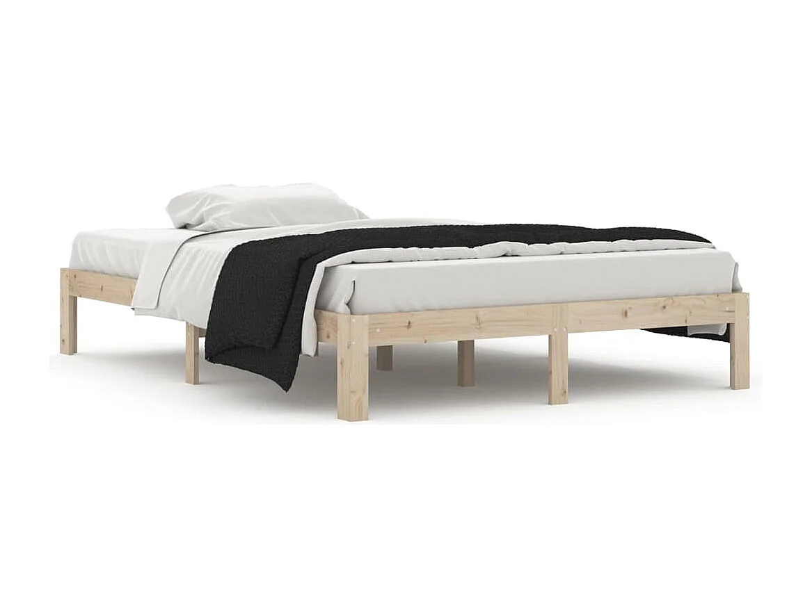 Lit double | Lit adulte | Cadre de lit bois massif de pin 140x200 cm