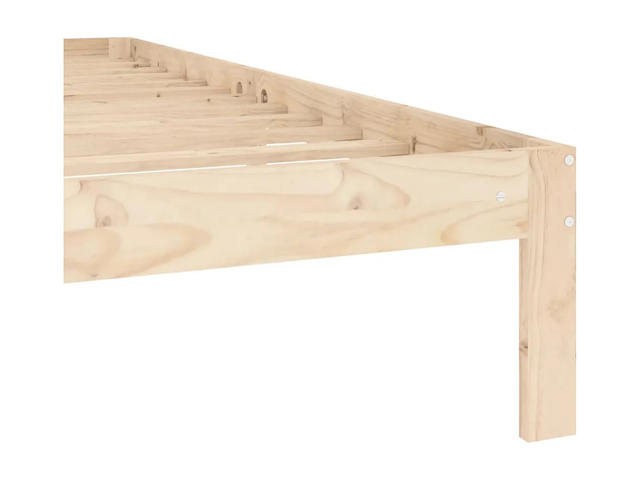 Lit double | Lit adulte | Cadre de lit bois massif de pin 140x200 cm