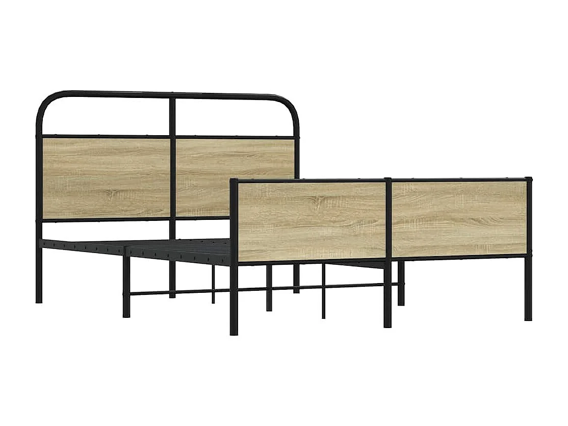 Lit double | Lit adulte | Cadre de lit 140x190 cm chêne sonoma