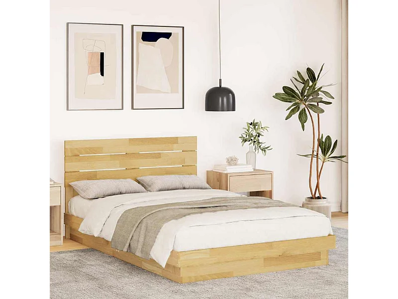 Lit simple | Lit adulte, enfant | Cadre de lit avec tête de lit 120x200 cm