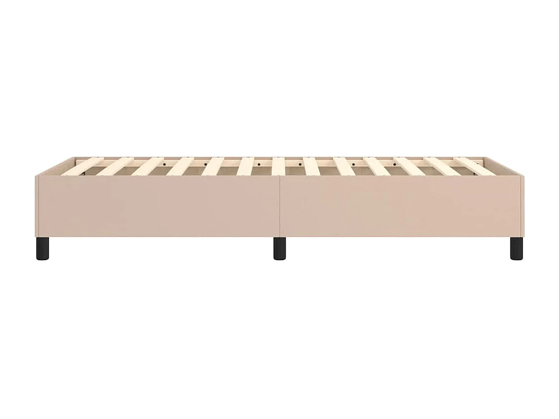 Lit simple | Lit adulte, enfant | Cadre de lit cappuccino 90x200 cm similicuir