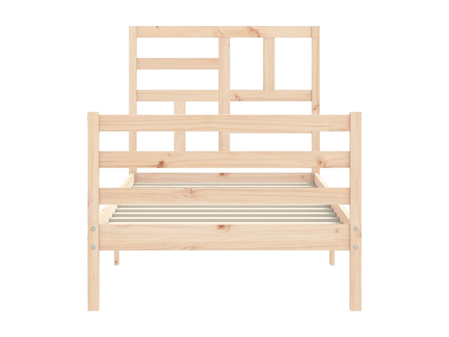 Lit simple | Lit adulte, enfant | Cadre de lit 100x200 cm bois massif