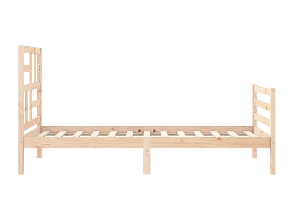 Lit simple | Lit adulte, enfant | Cadre de lit 100x200 cm bois massif