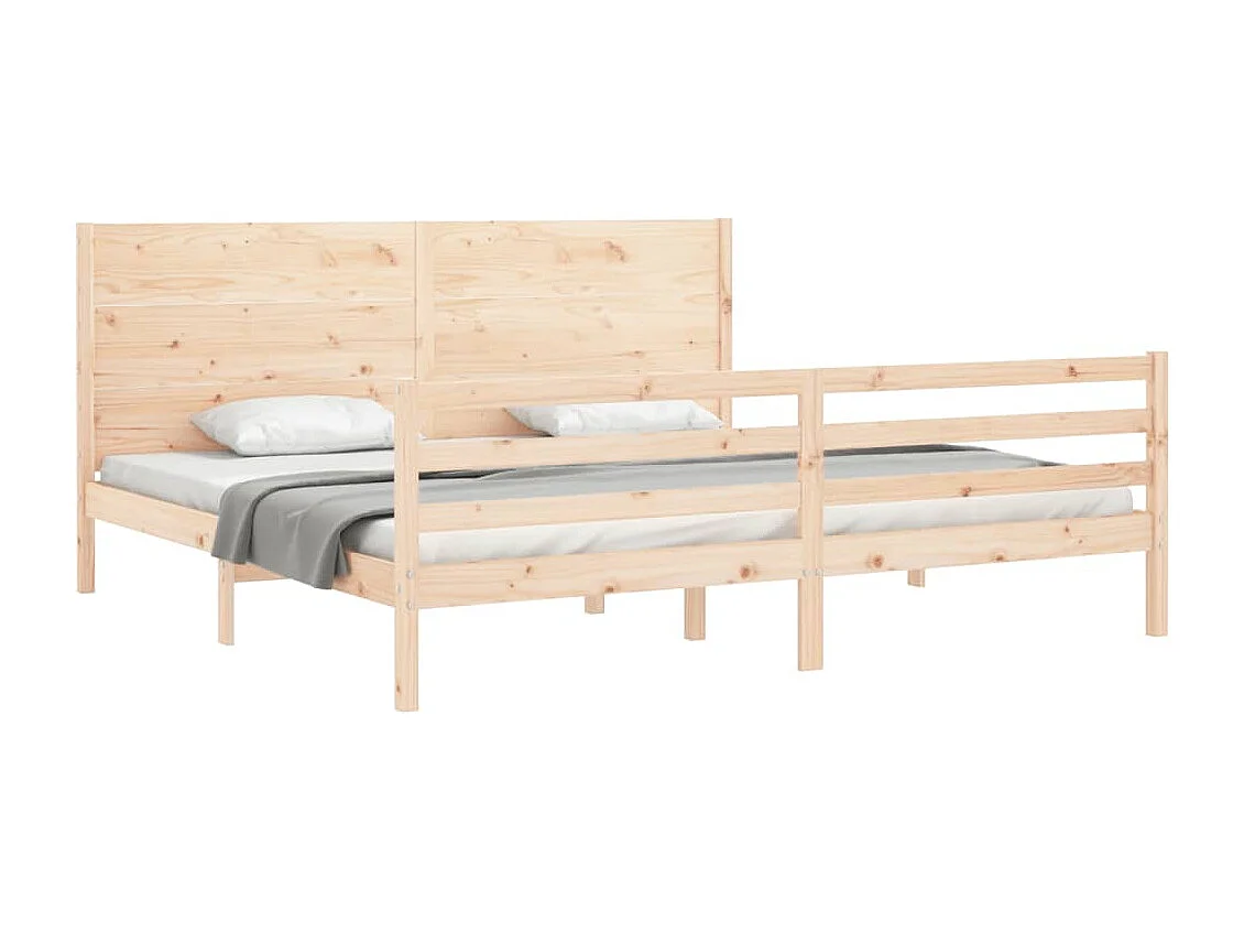Lit double | Lit adulte | Cadre de lit 200x200 cm bois massif