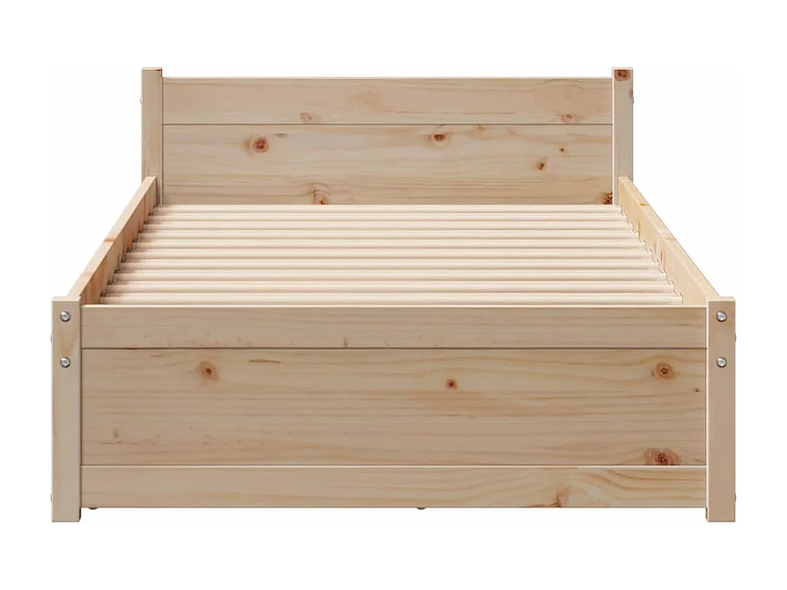 Lit simple | Lit adulte, enfant | Cadre de lit 90x200 cm bois de pin massif