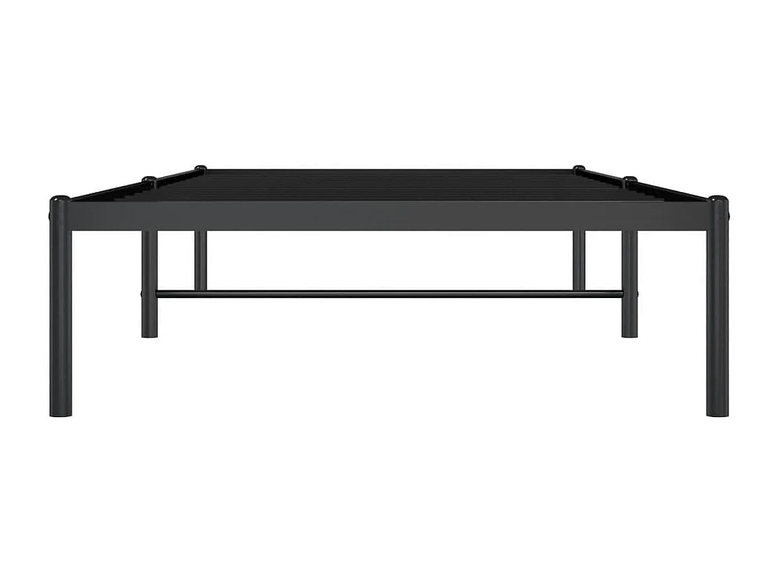 Lit simple | Lit adulte, enfant | Cadre de lit métal noir 90x200 cm