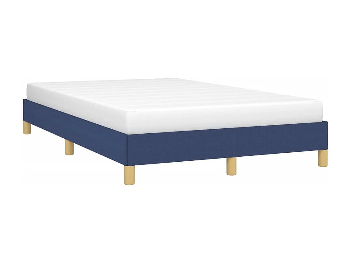 Lit simple | Lit adulte, enfant | Cadre de lit bleu 120x200 cm tissu