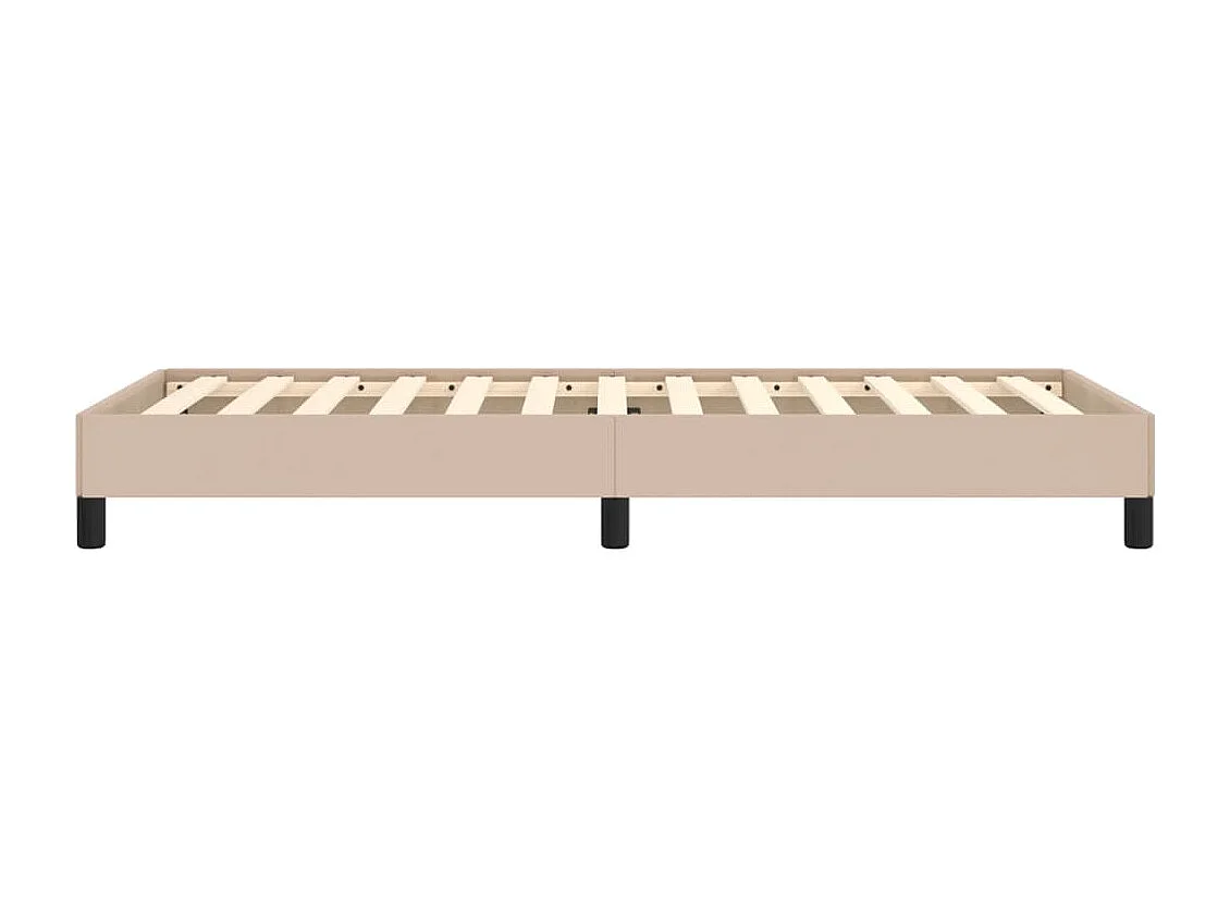 Lit simple | Lit adulte, enfant | Cadre de lit cappuccino 90x200 cm similicuir