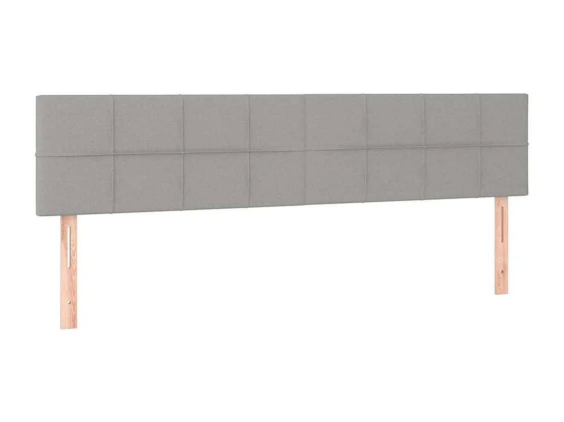 Lit simple | Lit adulte, enfant | Cadre de lit gris clair 120x190 cm tissu