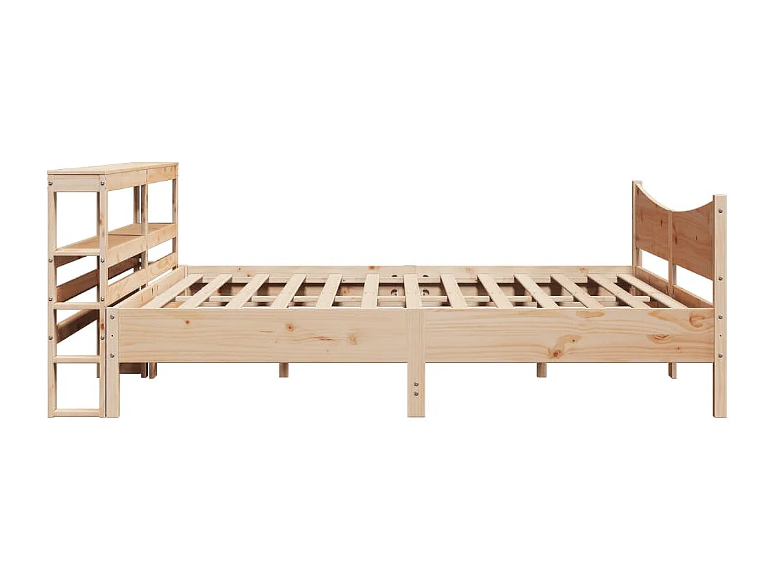 Lit double | Lit adulte | Cadre de lit avec tête de lit 200x200 cm Bois de pin massif