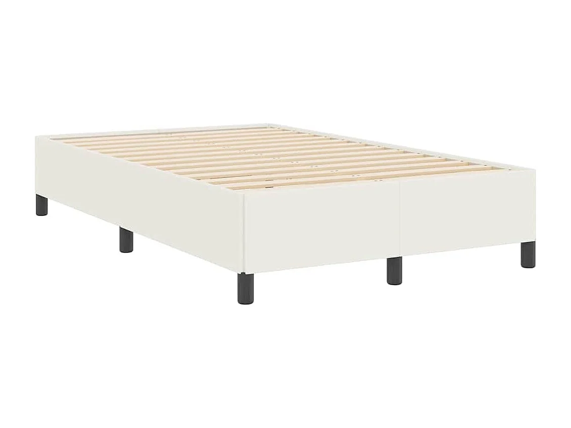 Lit simple | Lit adulte, enfant | Cadre de lit Crème 120x200 cm Tissu en velours côtelé