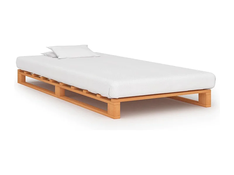 Lit simple | Lit adulte, enfant | Cadre de lit de palette 90x200 cm bois massif