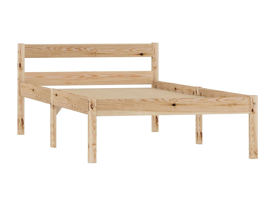 Lit simple | Lit adulte, enfant | Cadre de lit bois massif de pin 100x200 cm