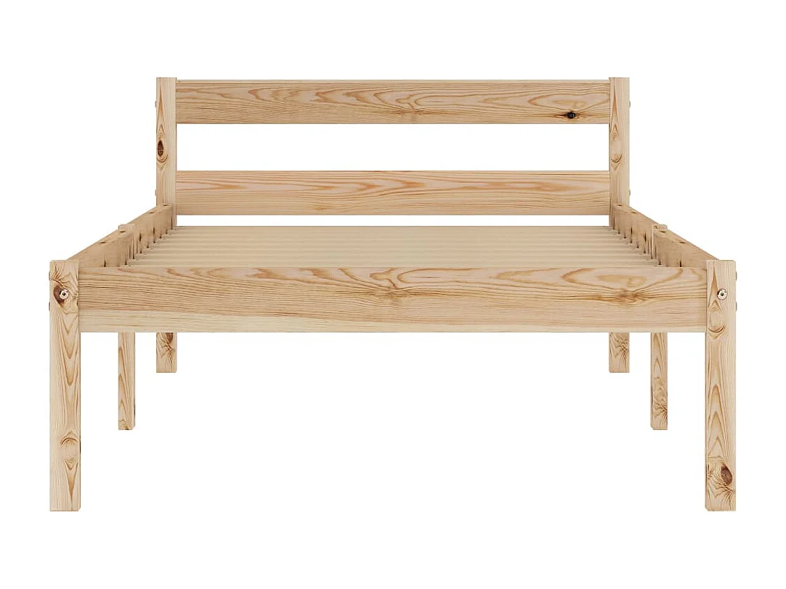 Lit simple | Lit adulte, enfant | Cadre de lit bois massif de pin 100x200 cm