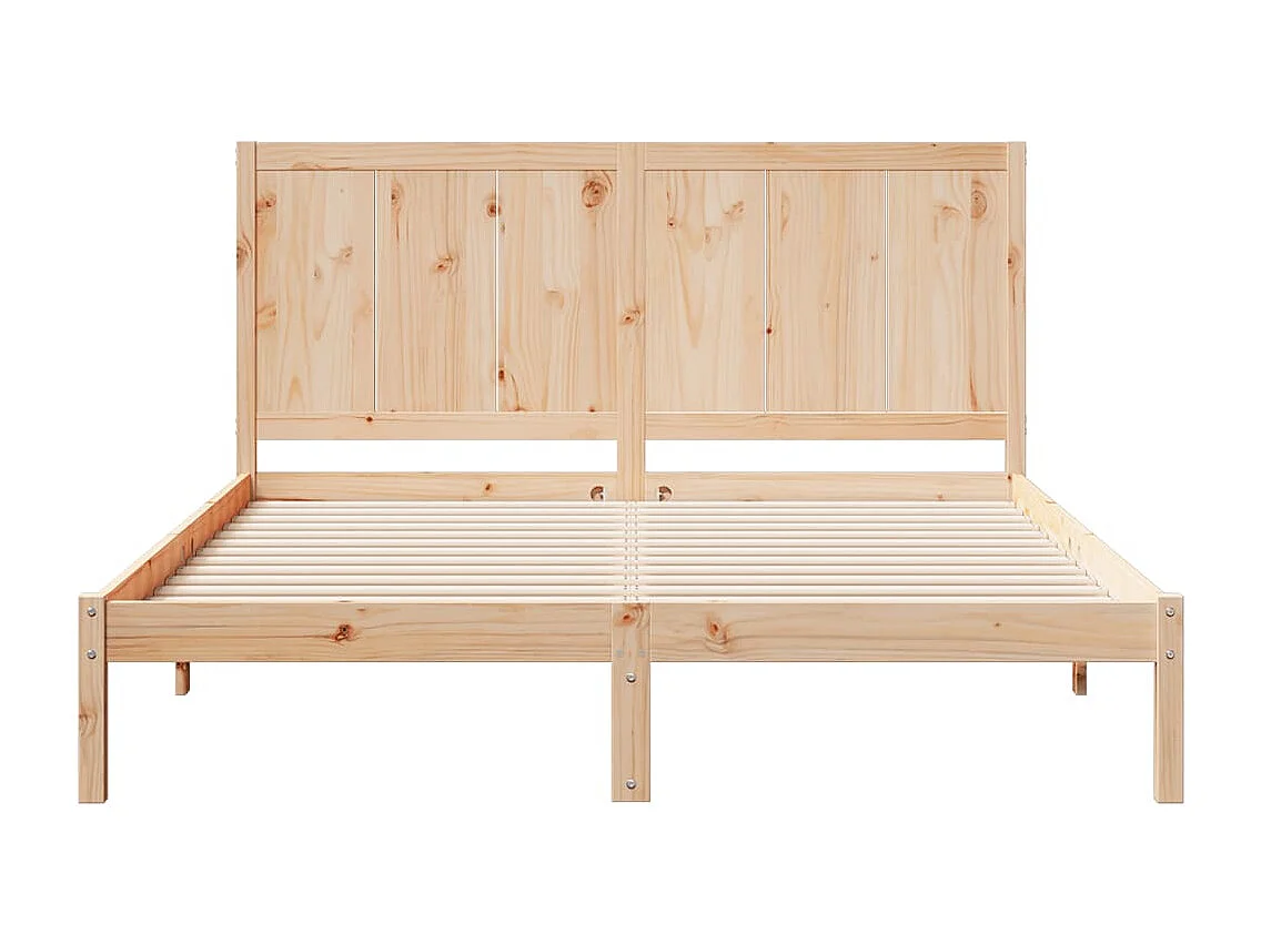 Letto per adulti | Letto matrimoniale | Giroletto Extra Lungo senza Materasso 140x220 cm Legno Massello