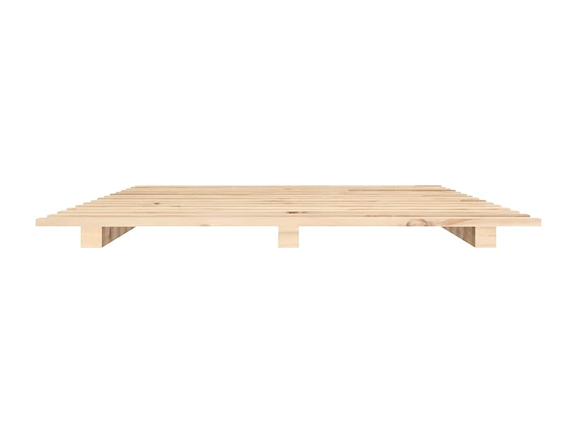Lit double | Lit adulte | Cadre de lit 150x200 cm bois de pin massif