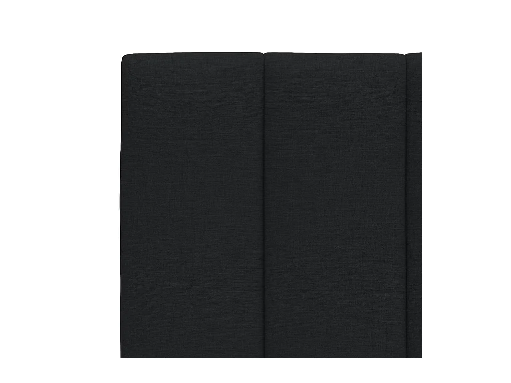 Letto per adulti | Letto singolo | Giroletto senza Materasso Hanko Nero 120x200 cm Tessuto