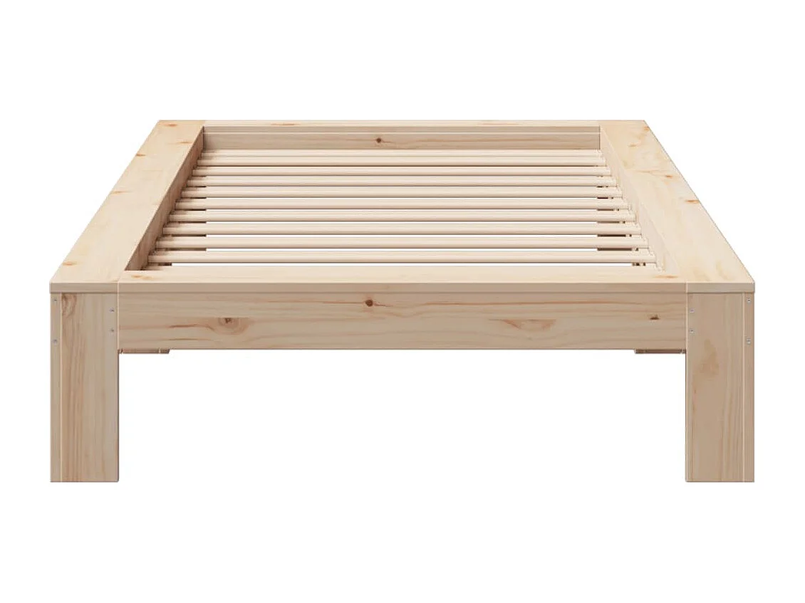 Lit simple | Lit adulte, enfant | Cadre de lit 90x190 cm bois de pin massif