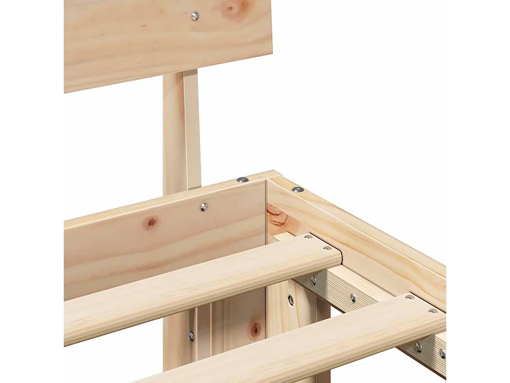 Lit simple | Lit adulte, enfant | Cadre de lit Marron 80x200 cm Bois de pin massif