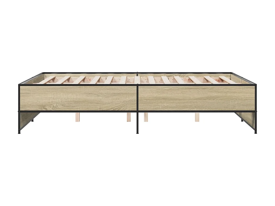 Lit double | Lit adulte | Cadre de lit chêne sonoma 140x190 cm