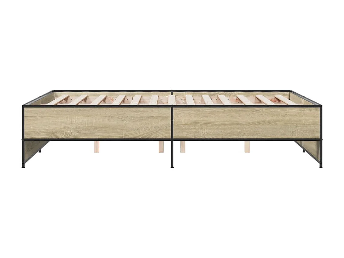 Lit double | Lit adulte | Cadre de lit chêne sonoma 140x190 cm