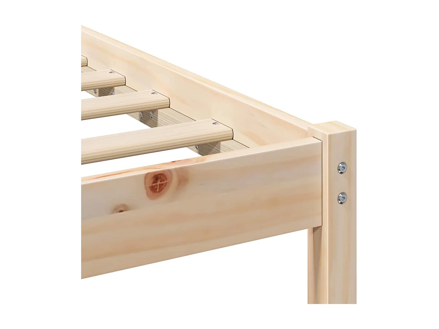 Lit simple | Lit adulte, enfant | Cadre de lit Marron 80x200 cm Bois massif en pin