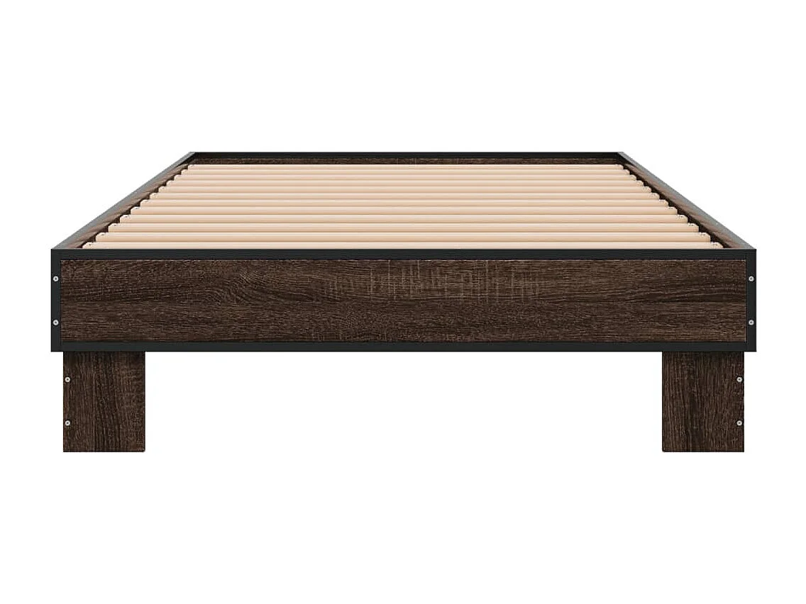 Lit simple | Lit adulte, enfant | Cadre de lit chêne marron 75x190 cm