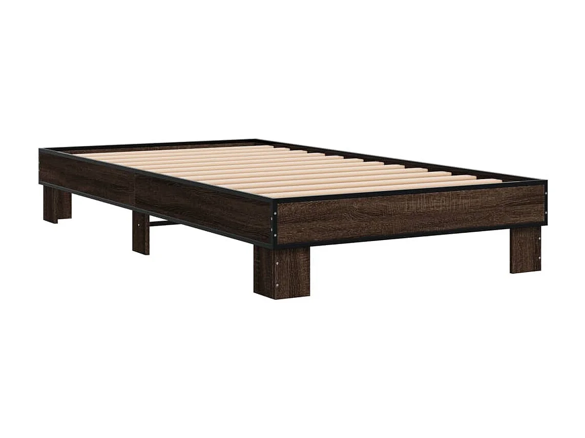 Lit simple | Lit adulte, enfant | Cadre de lit chêne marron 75x190 cm