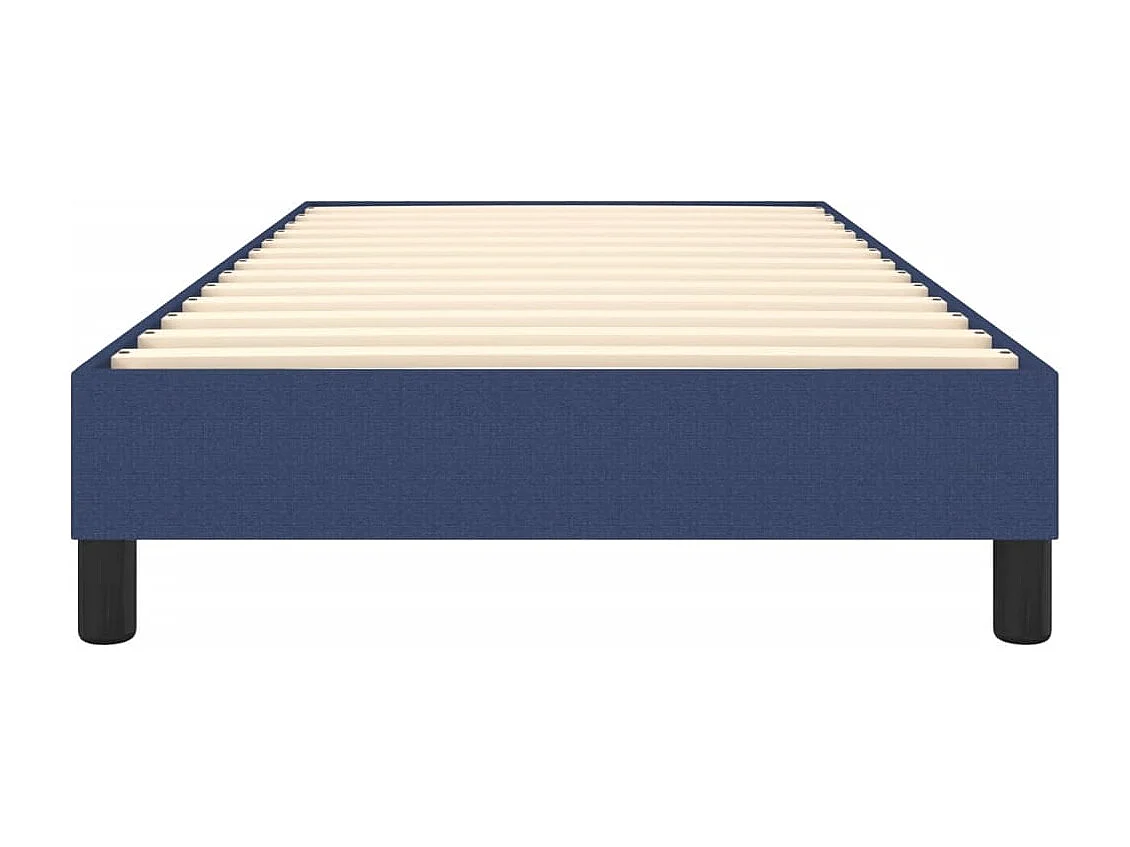 Lit simple | Lit adulte, enfant | Cadre de lit bleu 100x200 cm tissu