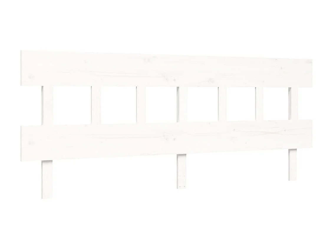 Lit double | Lit adulte | Cadre de lit blanc 200x200 cm bois massif