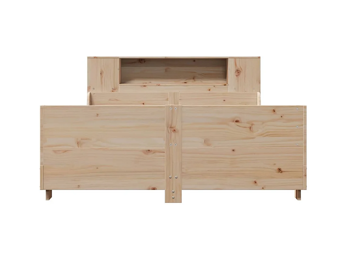 Letto per adulti | Letto matrimoniale | Giroletto senza Materasso 160x200 cm in Legno Massello di Pino