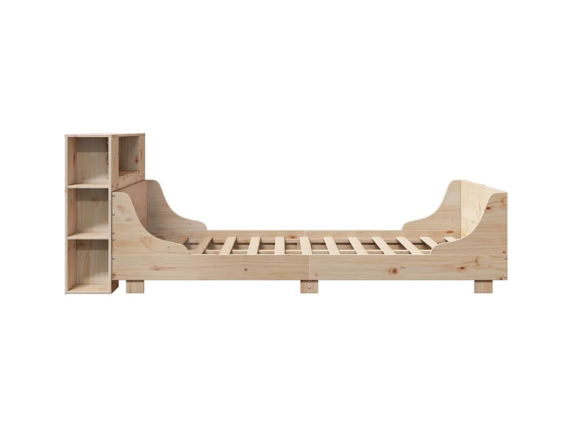 Letto per adulti | Letto matrimoniale | Giroletto senza Materasso 160x200 cm in Legno Massello di Pino