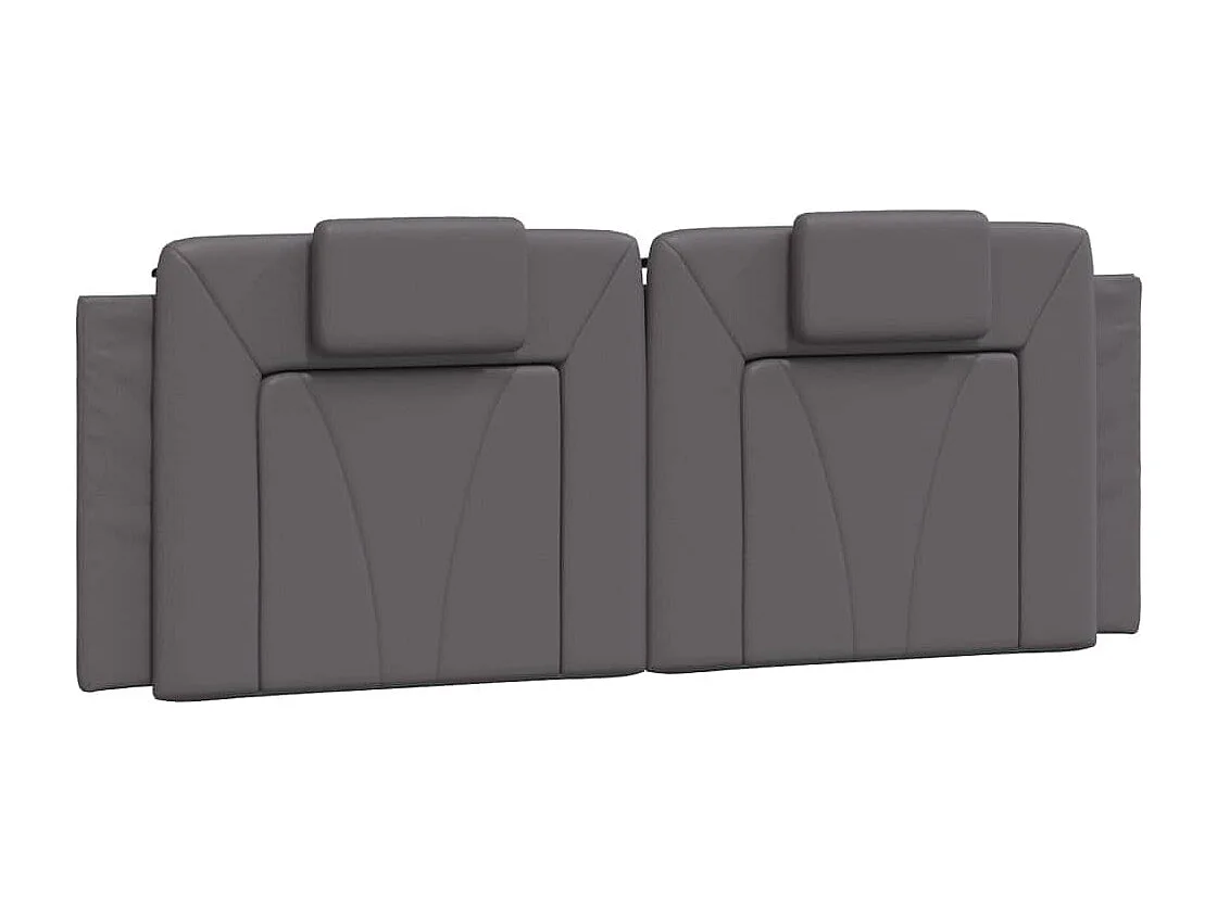 Lit double | Lit adulte | Cadre de lit gris 140x190 cm similicuir