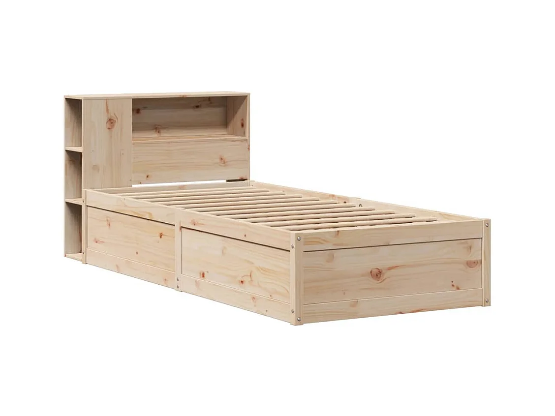 Letto per adulti | Letto singolo | Giroletto senza Materasso 90x200 cm in Legno Massello di Pino