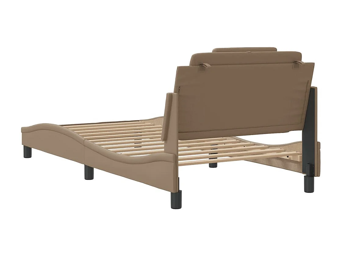 Lit simple | Lit adulte, enfant | Cadre de lit cappuccino 100x200 cm similicuir