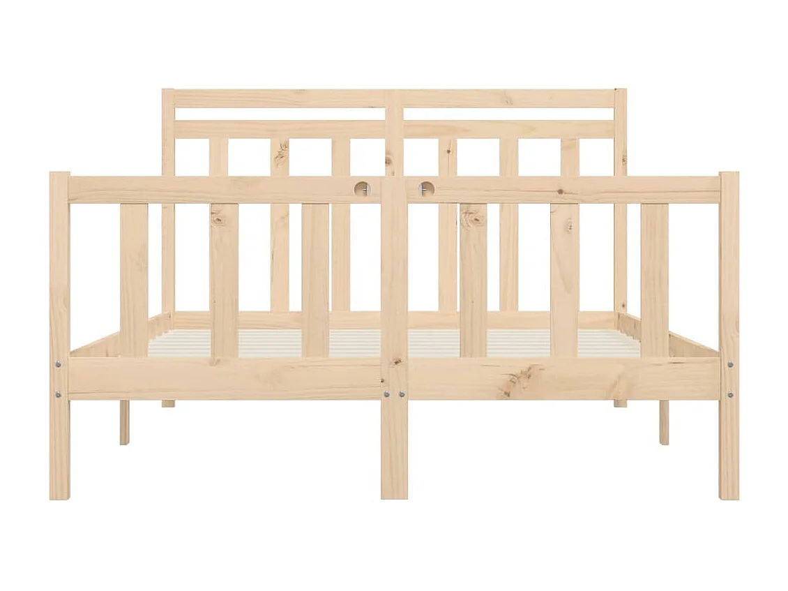 Lit double | Lit adulte | Cadre de lit bois massif de pin 160x200 cm