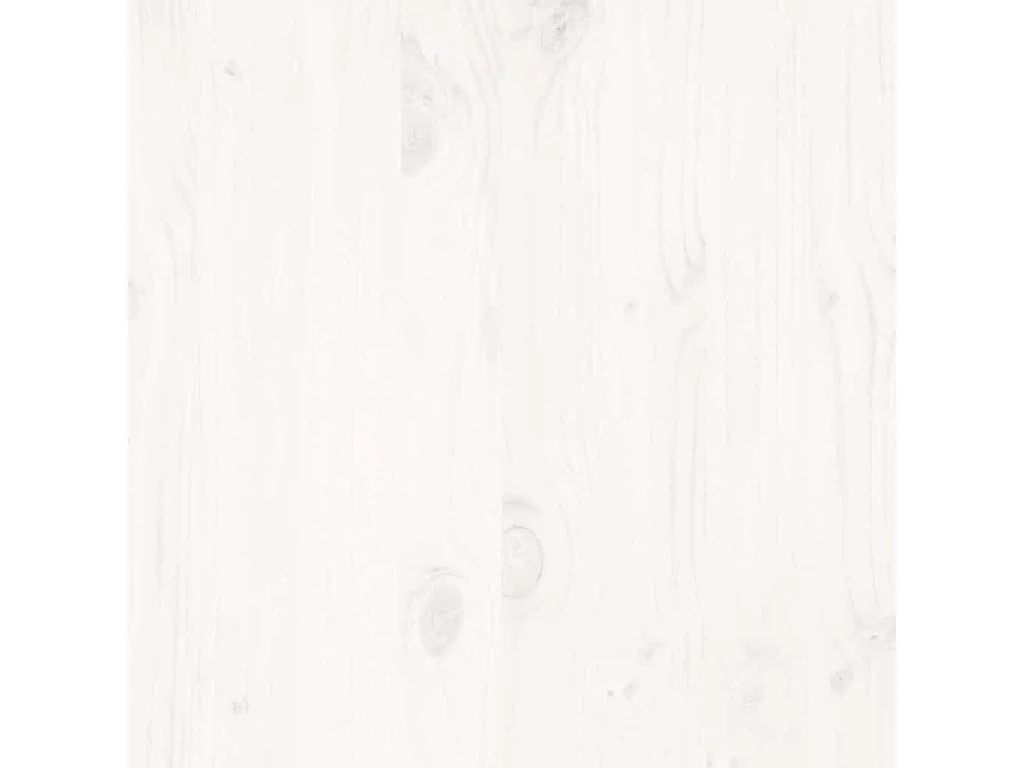 Lit double | Lit adulte | Cadre de lit blanc 150x200 cm bois de pin massif