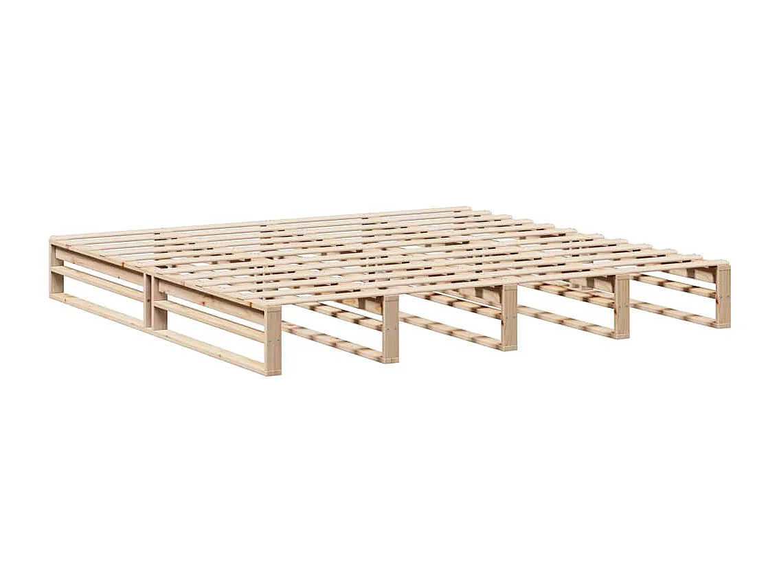Lit double | Lit adulte | Cadre de lit 200x200 cm bois massif de pin