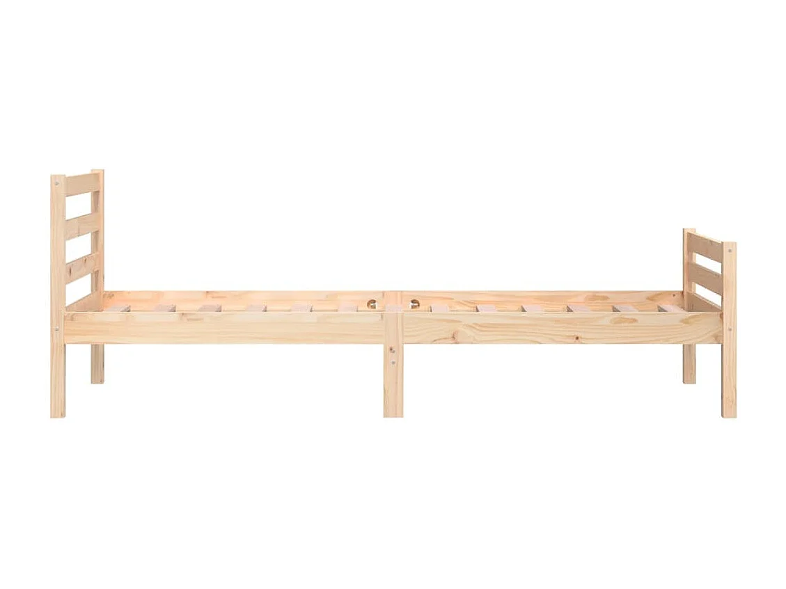 Lit simple | Lit adulte, enfant | Cadre de lit bois massif 100x200 cm