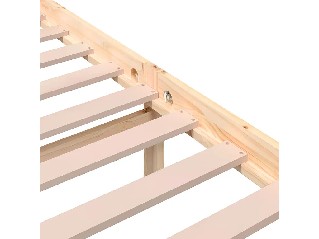 Lit simple | Lit adulte, enfant | Cadre de lit bois massif 100x200 cm