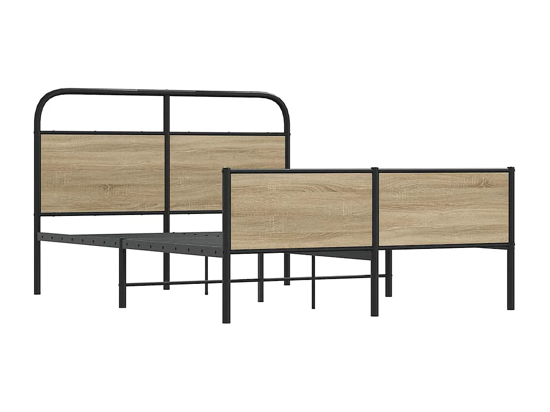 Lit double | Lit adulte | Cadre de lit 140x190 cm chêne sonoma