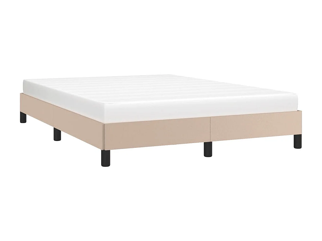 Lit double | Lit adulte | Cadre de lit cappuccino 140x190 cm similicuir