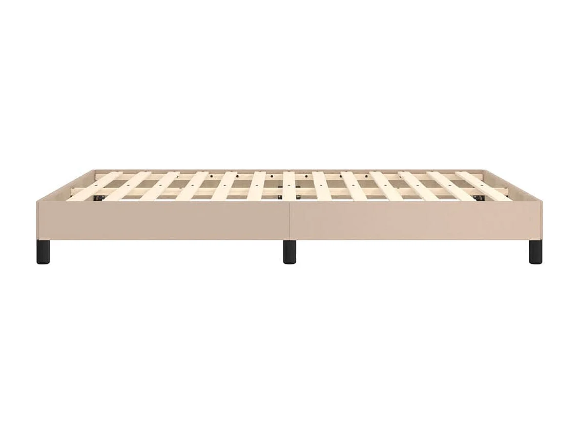 Lit double | Lit adulte | Cadre de lit cappuccino 140x190 cm similicuir