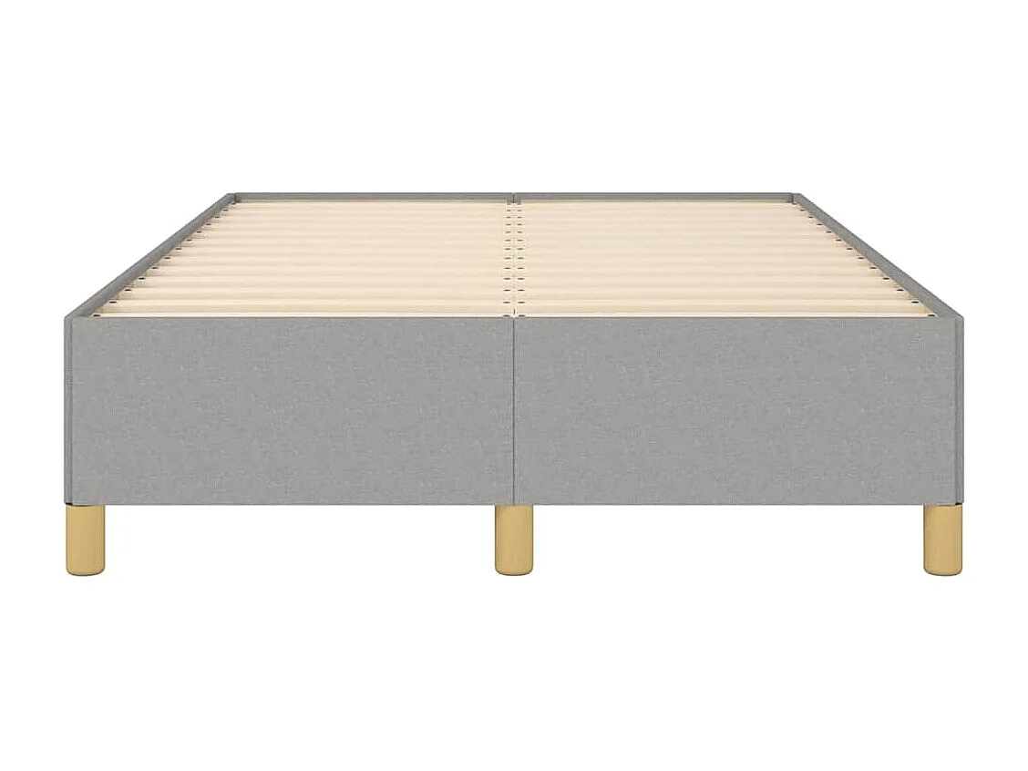 Lit simple | Lit adulte, enfant | Cadre de lit gris clair 120x190 cm tissu