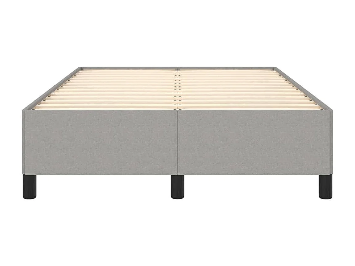 Lit simple | Lit adulte, enfant | Cadre de lit gris clair 120x200 cm tissu