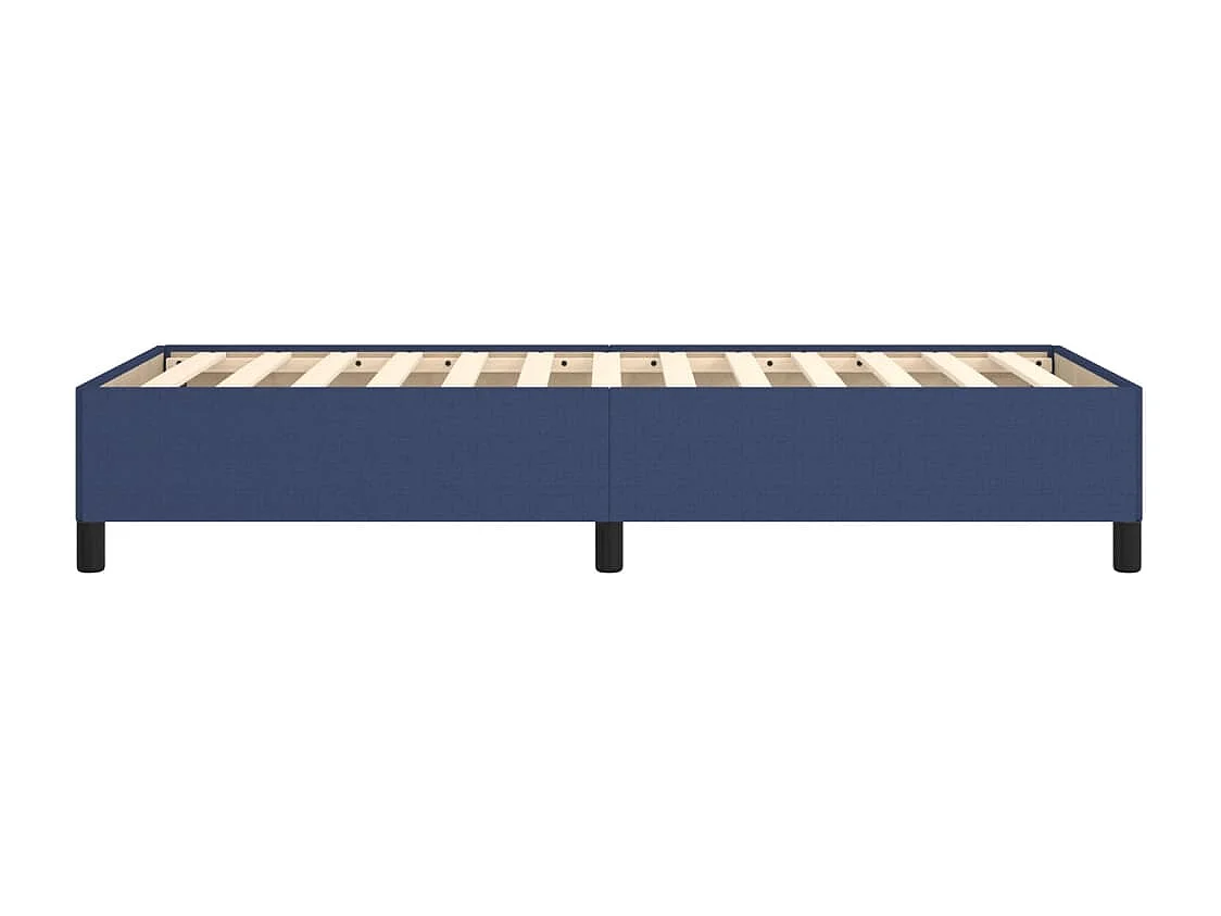 Lit simple | Lit adulte, enfant | Cadre de lit bleu 80x200 cm tissu