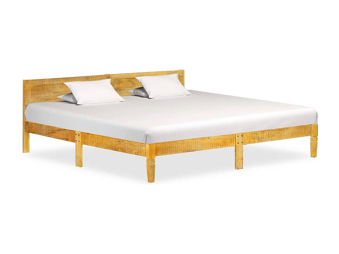 Lit double | Lit adulte | Cadre de lit bois de manguier massif 200 cm